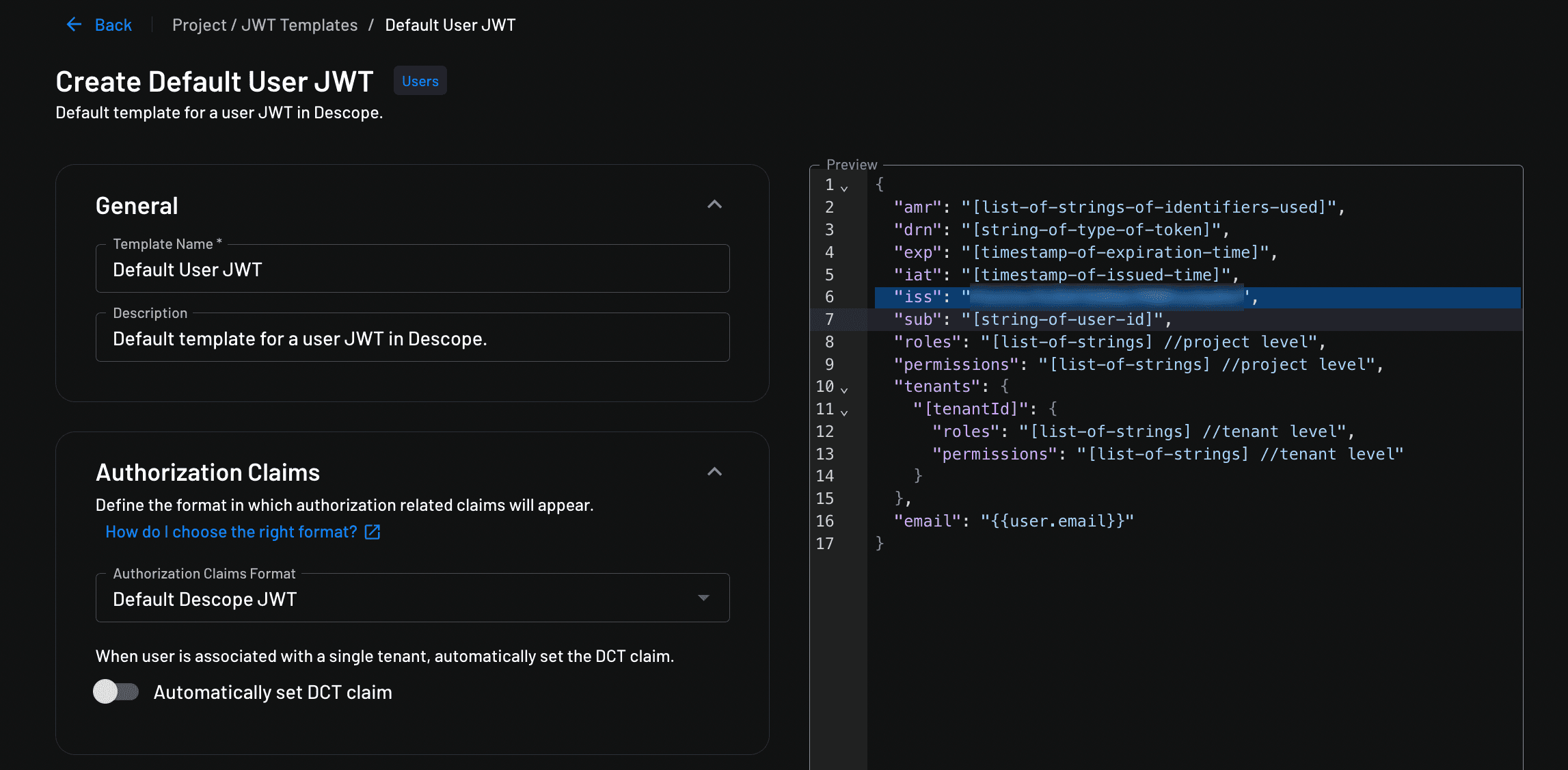 Fig: JWT customization