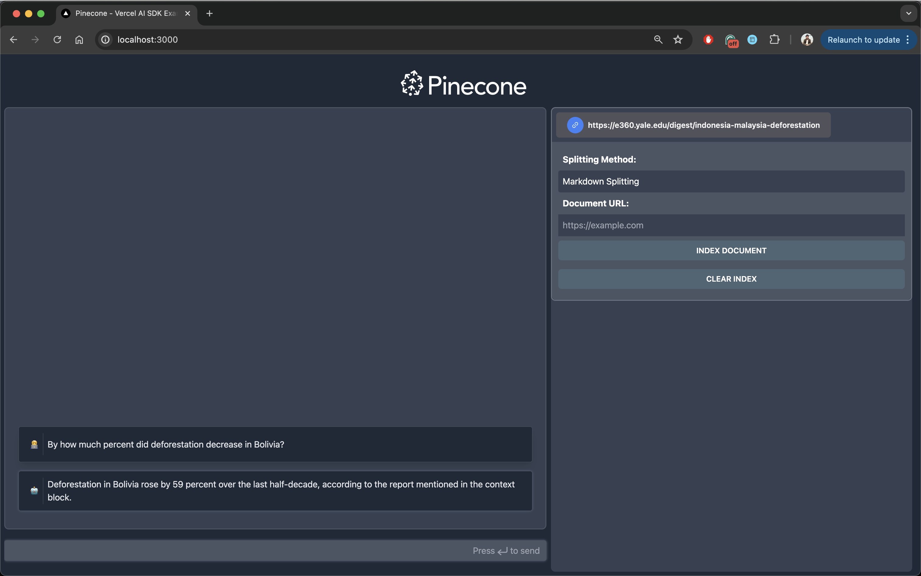 Fig: LLM returns a contextually relevant response