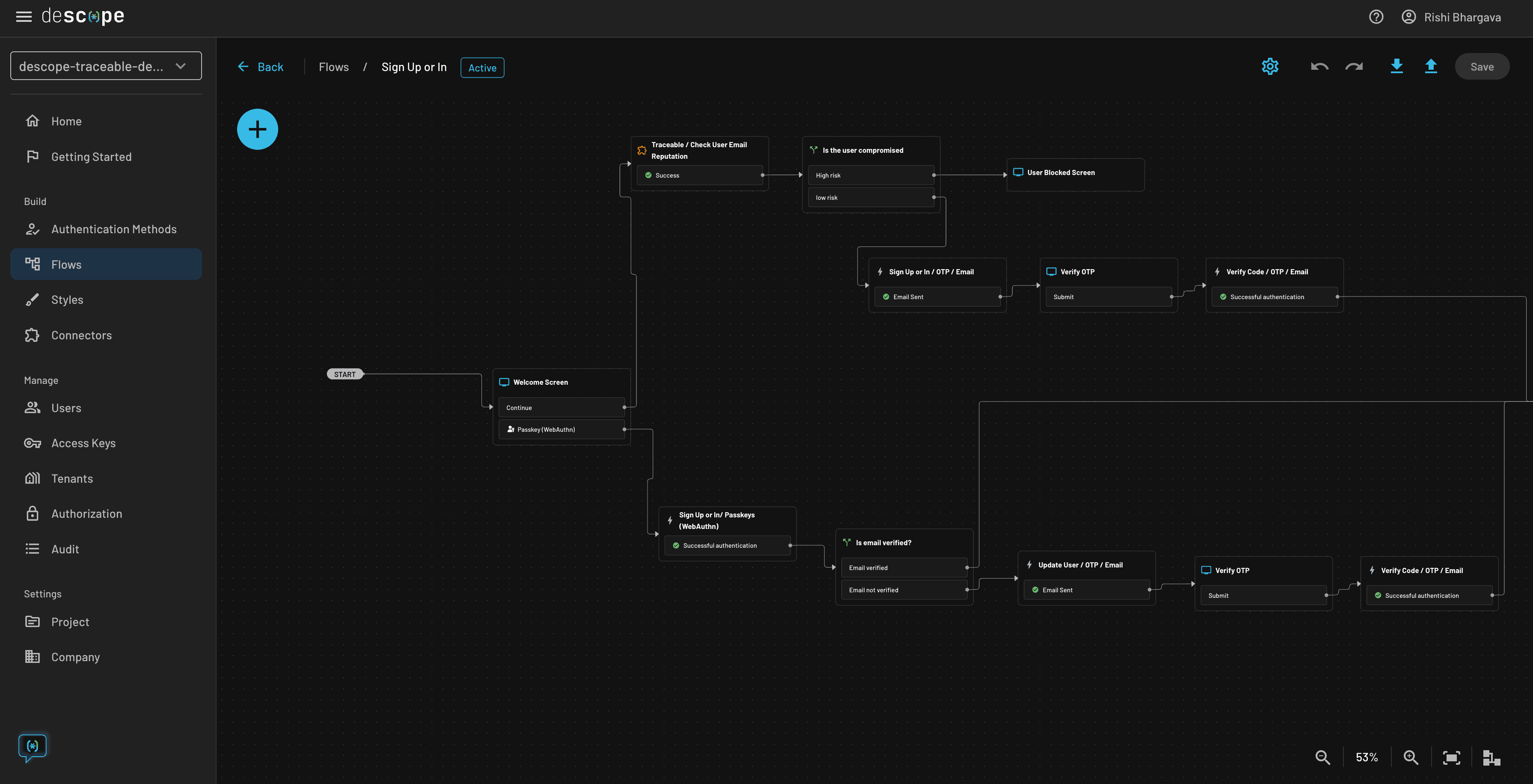 Traceable Flow Screenshot