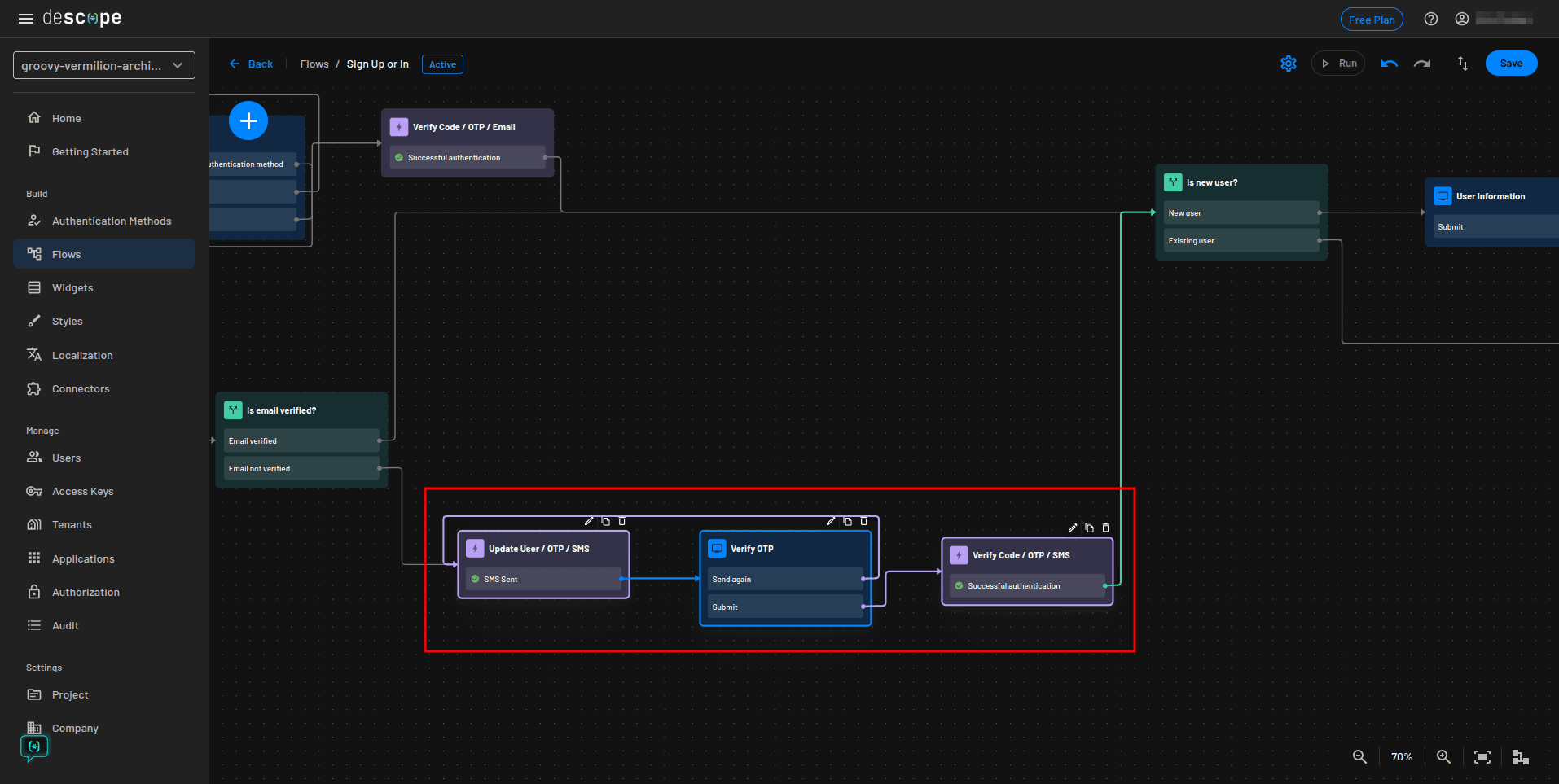 Descope react native flows update email OTP 3
