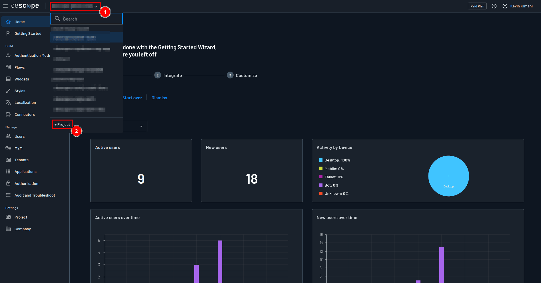 Fig: Creating a new project