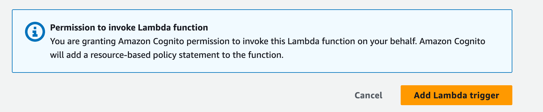 create lamdba trigger