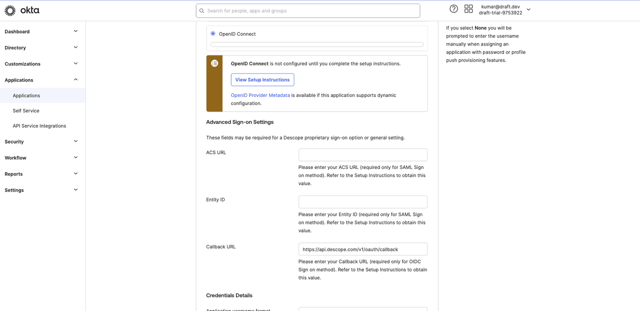 Fig: The callback URL