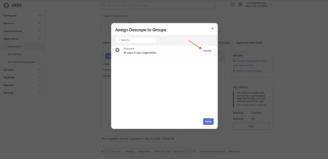 Fig: Assigning to everyone