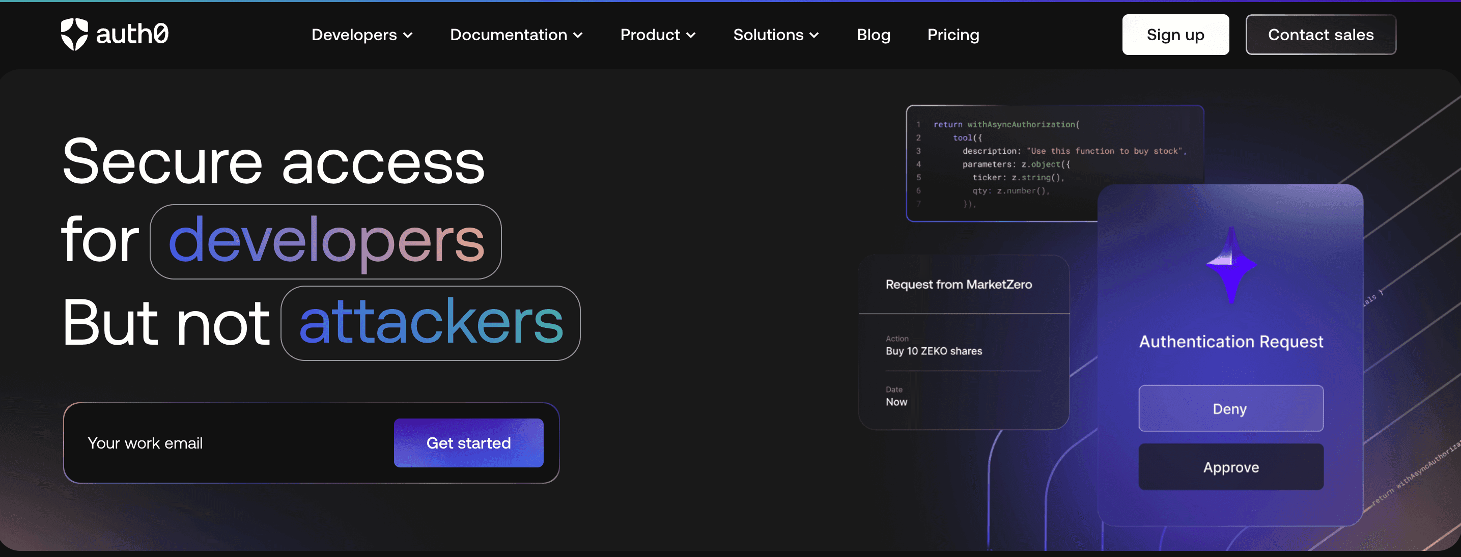 Auth0 Homepage
