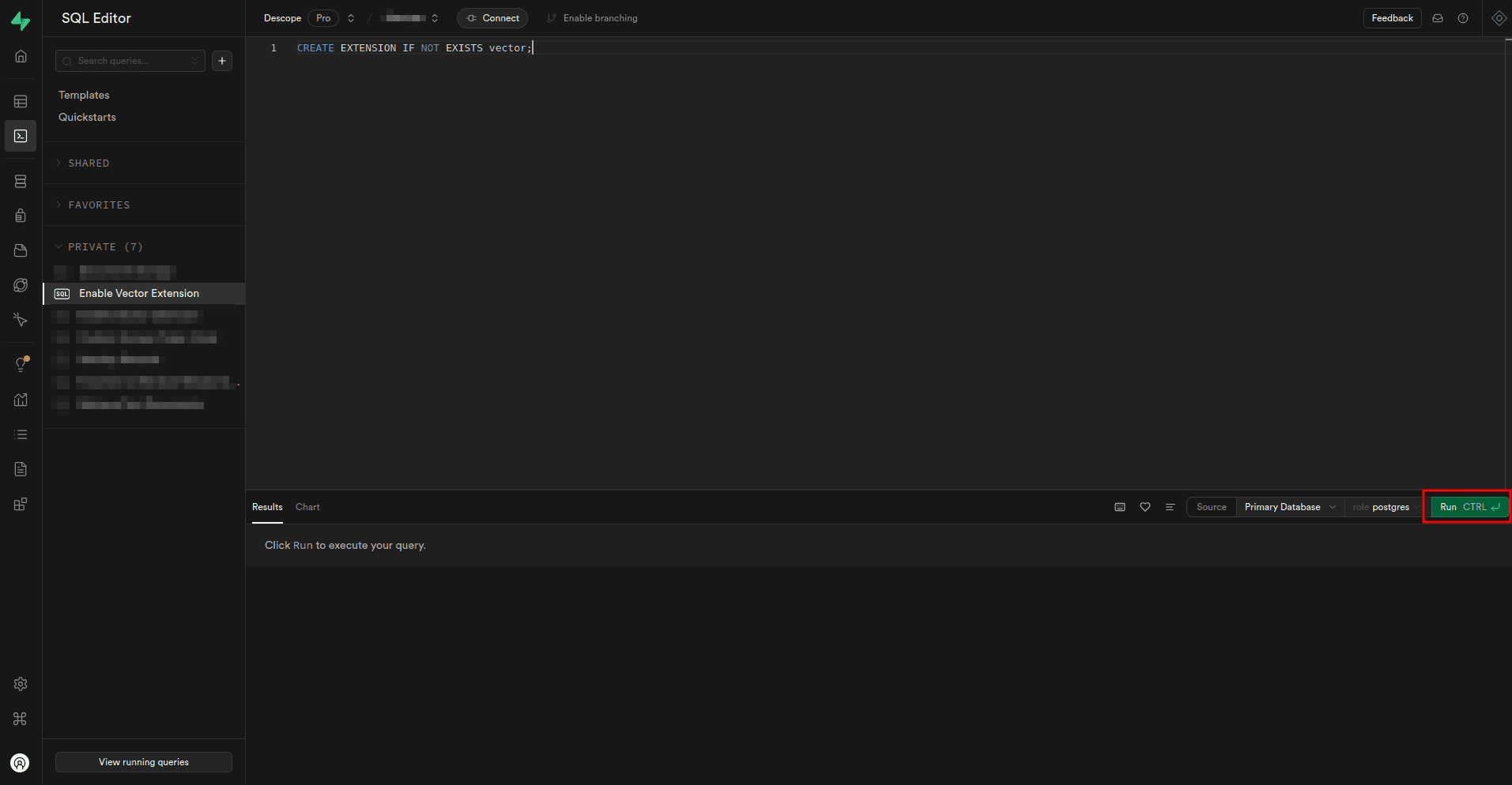 Fig: Enabling vector extension