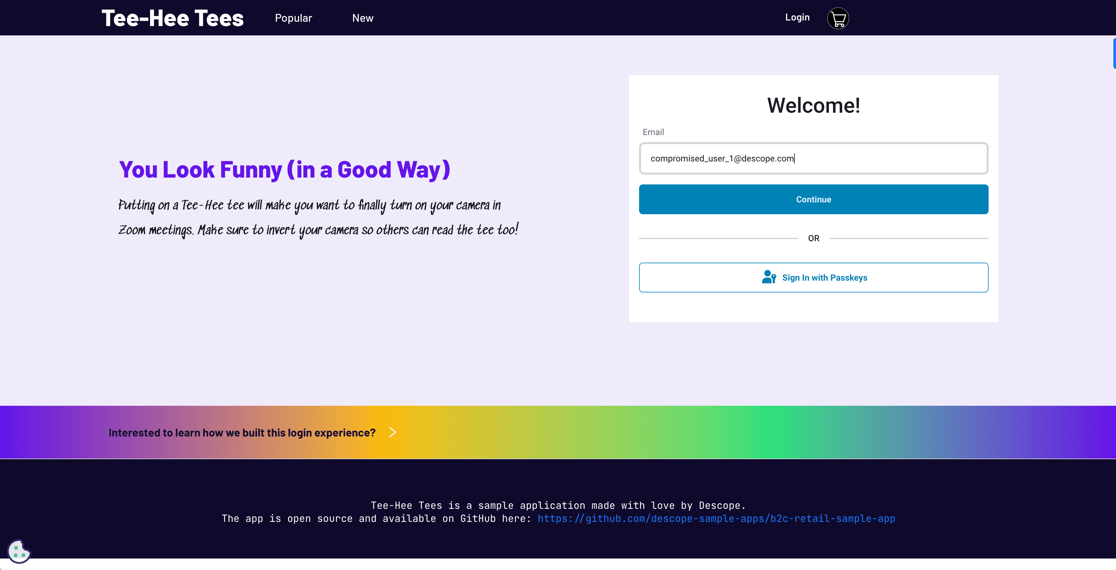 Traceable Passkeys Screenshot