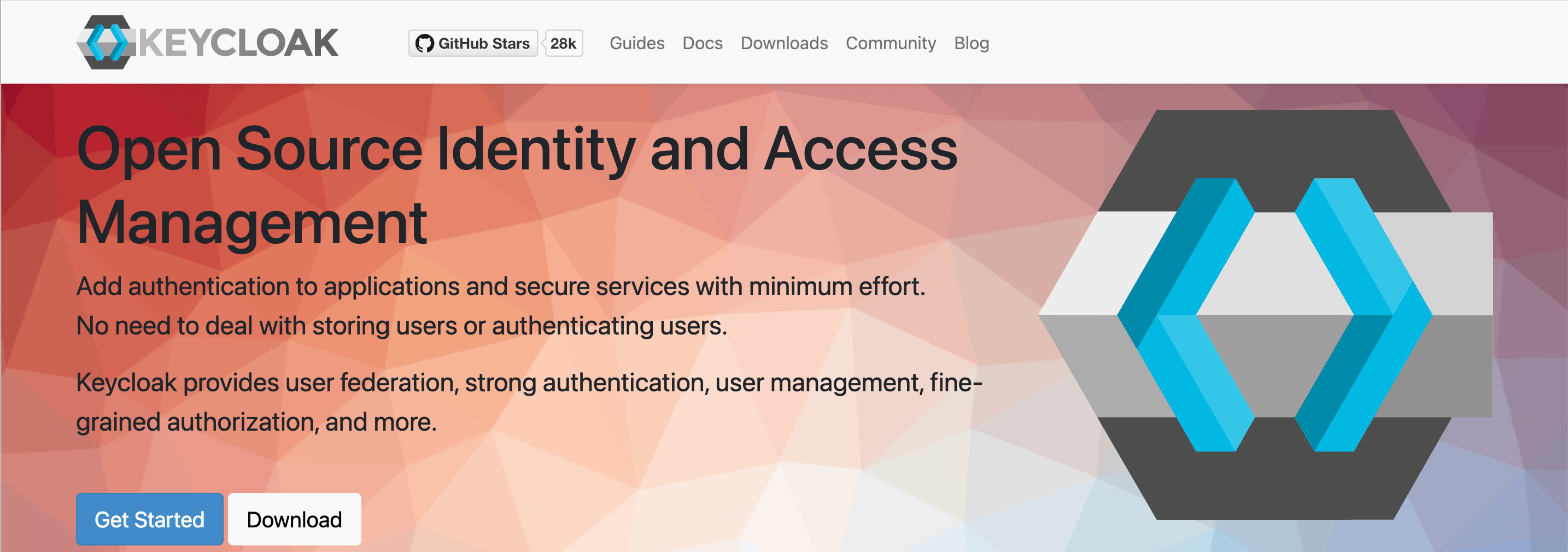 Keycloak homepage