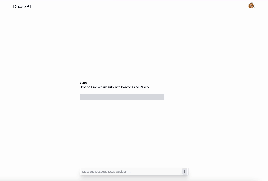 Descope DocsGPT demo