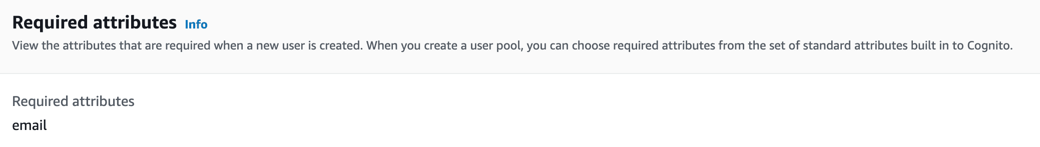 required attributes - email