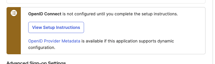 Fig: The notice on the Okta dashboard