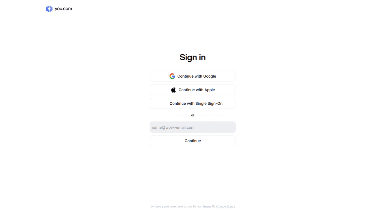 You.com Login