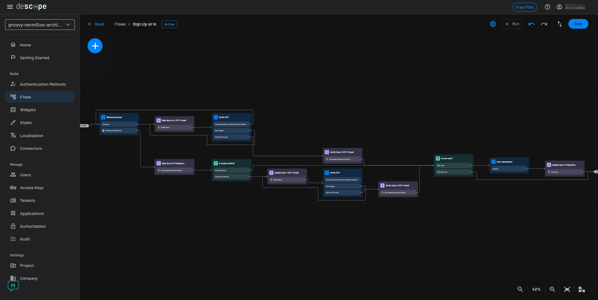 Descope react native flows updated flow complete
