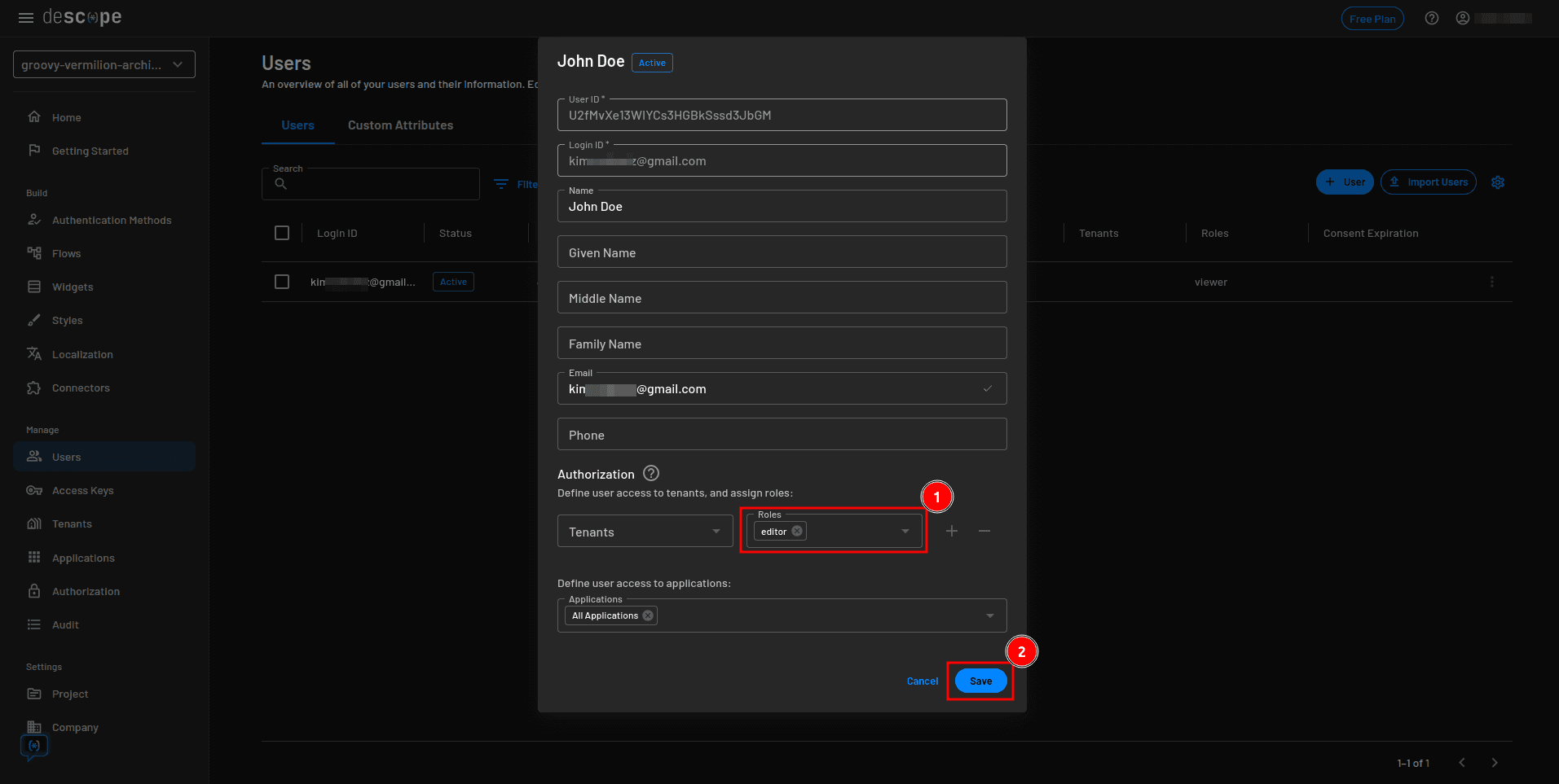 Descope react native auth demo assign editor