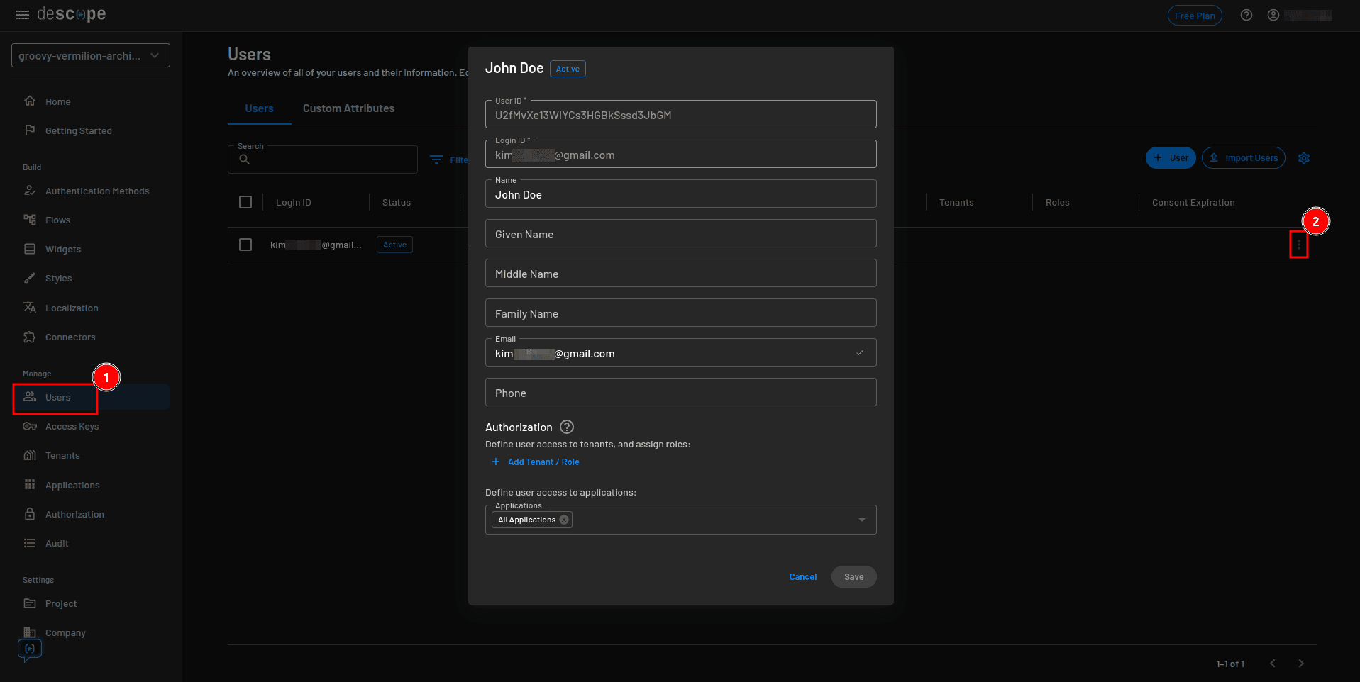 Descope react native auth demo edi user details