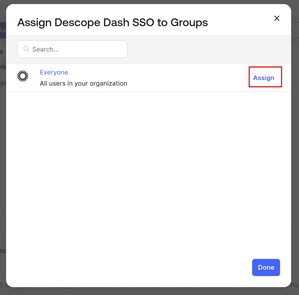 Fig: Assigning to everyone