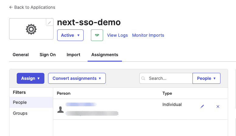 SSO tutorial add users to Okta app