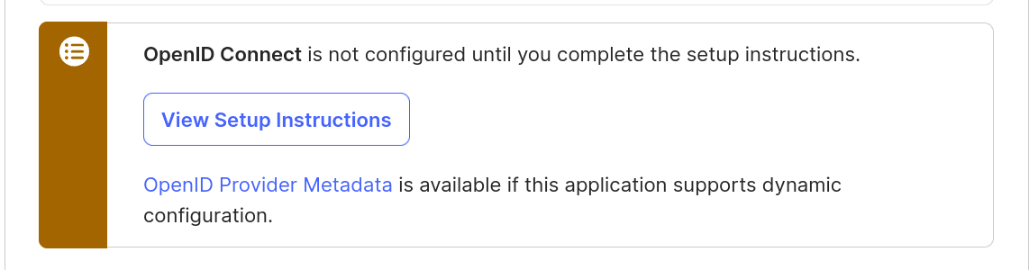 Fig: The notice on the Okta dashboard