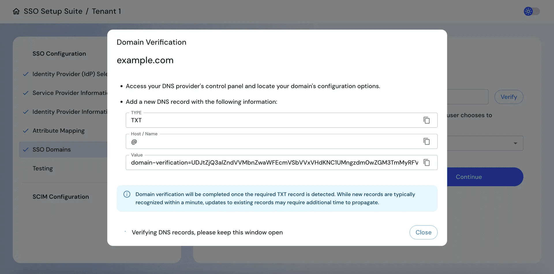 S4 Domain Verification