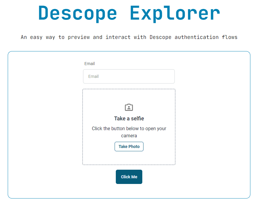 Rekognition screen sign in