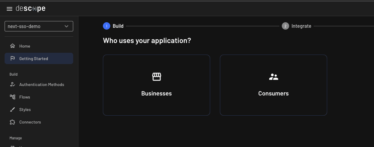 SSO tutorial onboarding wizard 1