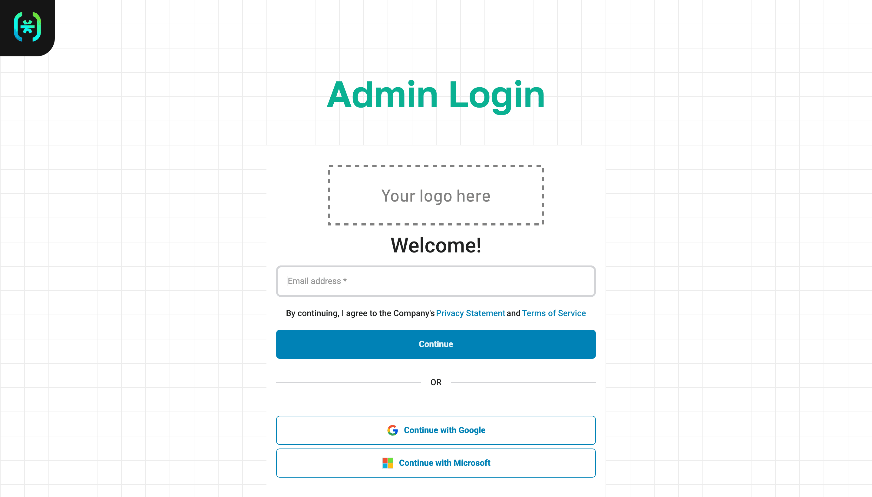 Custom admin login page Django app