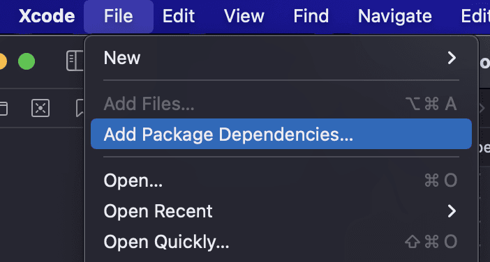 Swift tutorial Descope add dependency